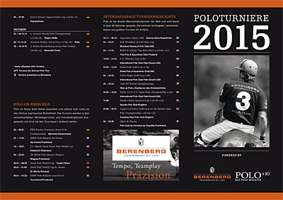 Berenberg und POLO+10 präsentieren die Poloturniere 2015