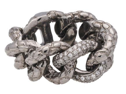 Ring aus Silber, 62 Brillanten 0,45 ct., Preis: 739 Euro